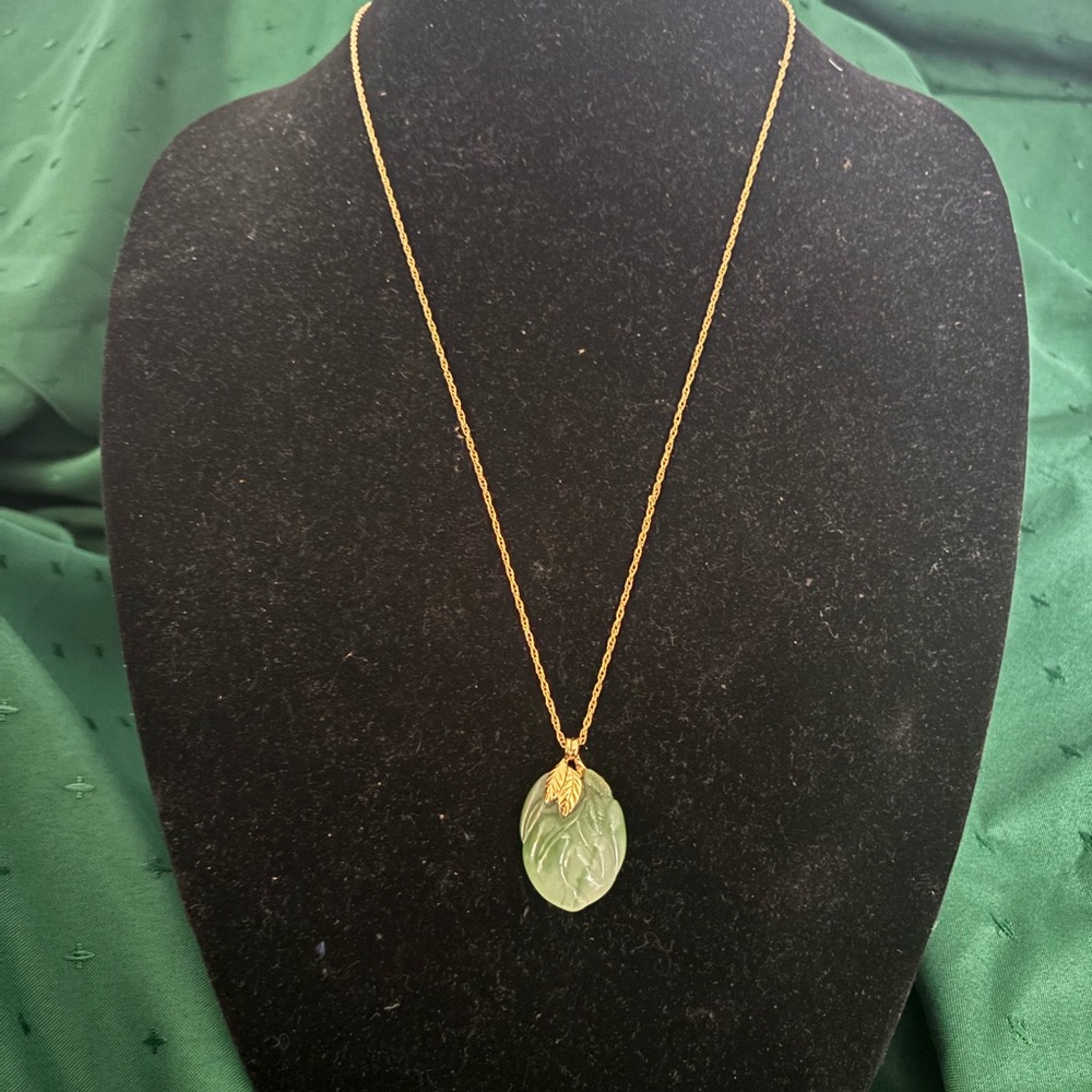 Jade necklace.